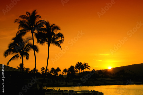 Sunset In Oahu Hawaii