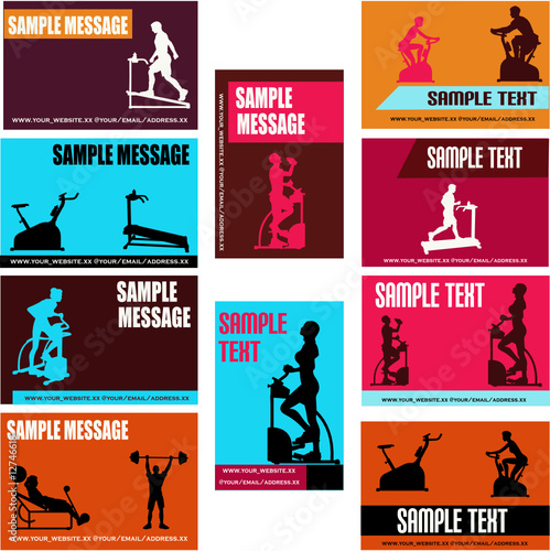 Health/Exercise Business Card Templates