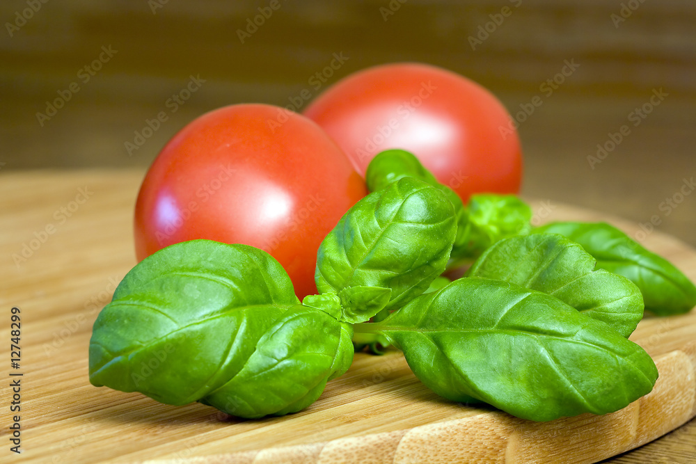 tomatoes and basil tomatoes and basil