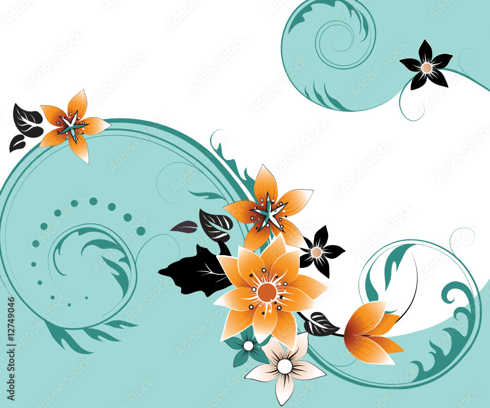 abstract floral background. vector illustration abstract floral background. vector illustration