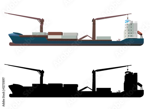 container ship vector