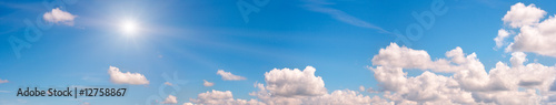 Blue sky panorama