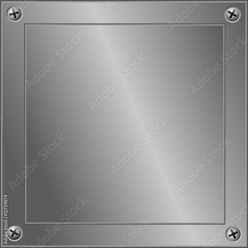 metal plate with bolts