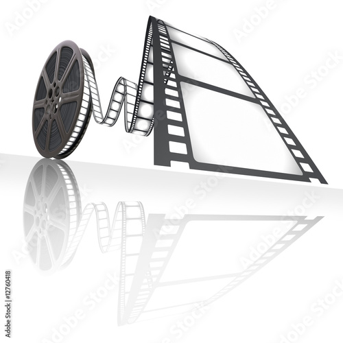 Fototapeta Naklejka Na Ścianę i Meble -  Film Reel. Concept of Industry cinematographic.