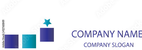 Logo mit Quadraten und Stern