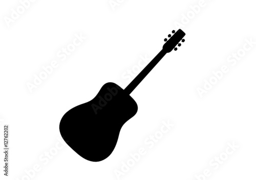 Gitarre - Silluette - Musik