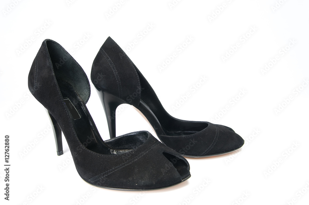 Pair of black female shoes Pair of black female shoes