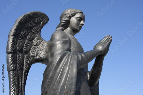 Fragment of a monument "Angel-keeper" in Volgograd