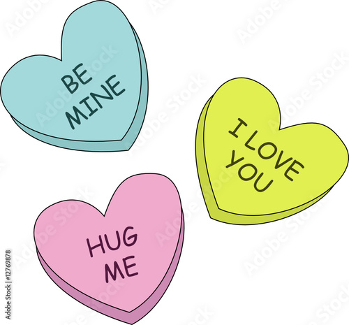 Candy love hearts