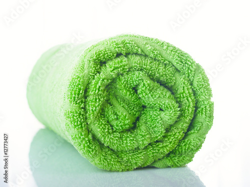 green towel