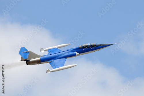 Canvas Print Blue jetfighter