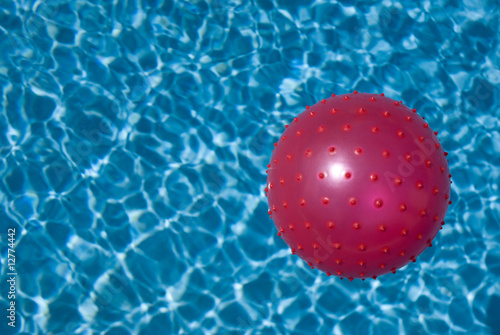 Red Ball in Blue Swimming Pool