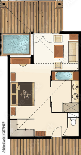 Plan Bungalow 2