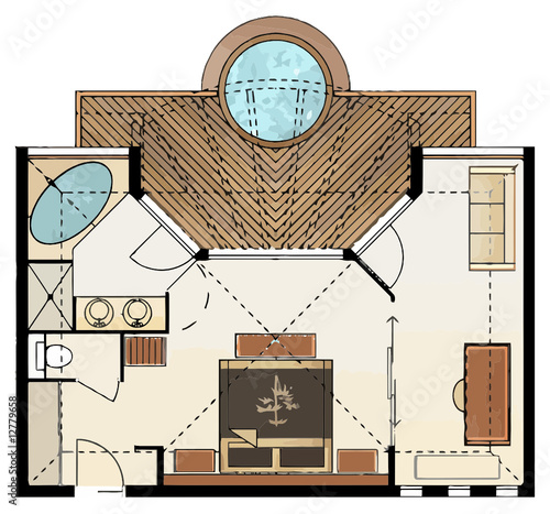 Plan Bungalow 1