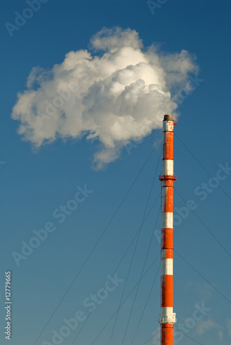 Принти на полотні Industrial smokestack