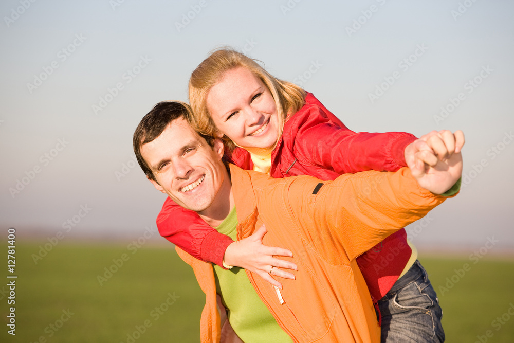Happy smiling couple Happy smiling couple