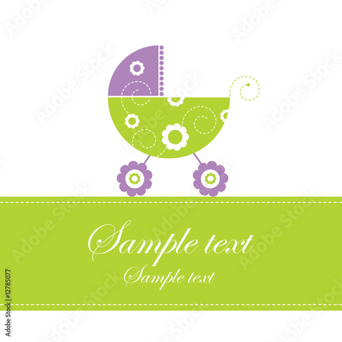 Baby arrival announcement card