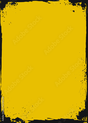 Grunge yellow frame