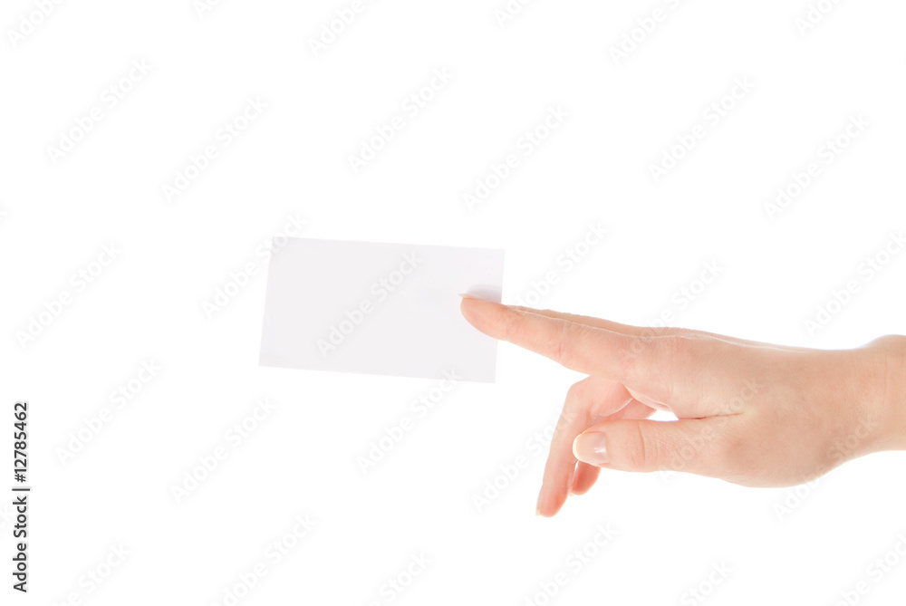 Fototapeta premium blank business card