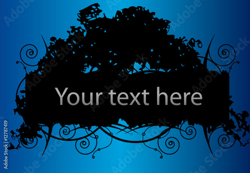 Grunge banner with space for text.