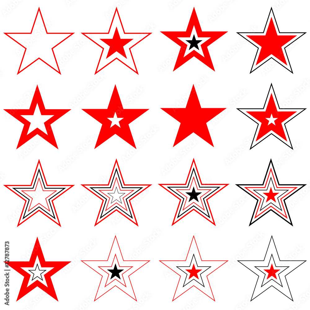 Stars. Design elements. Vector. Stars. Design elements. Vector.