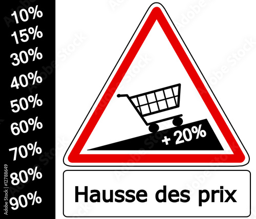 hausse des prix photo