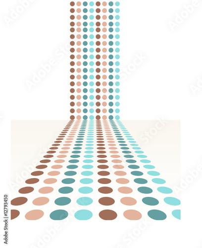 Retro Dot Background - vector illustration