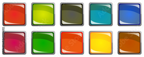 colorful 3d buttons