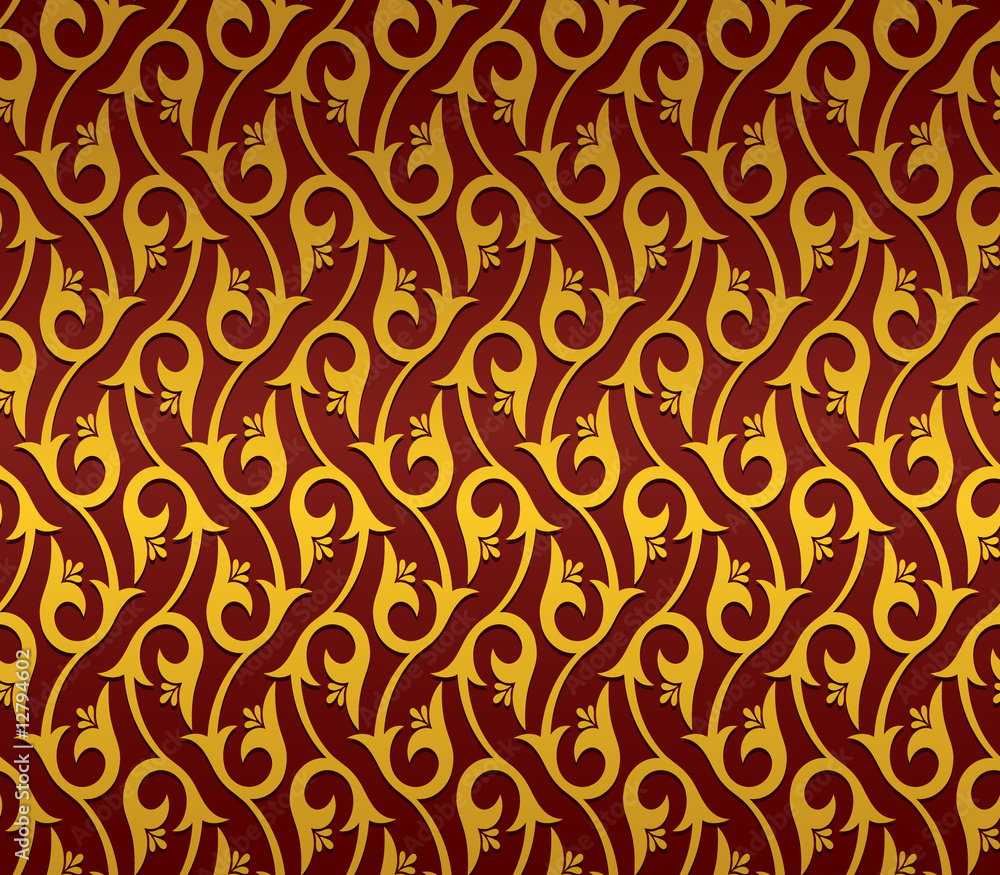 Vector seamless wallpaper, retro style Vector seamless wallpaper, retro style