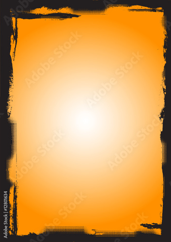 Orange Background with black border