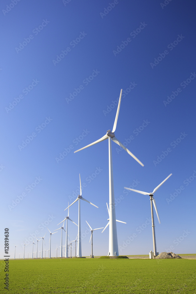 Windmills in Holland producing clean energy Windmills in Holland producing clean energy