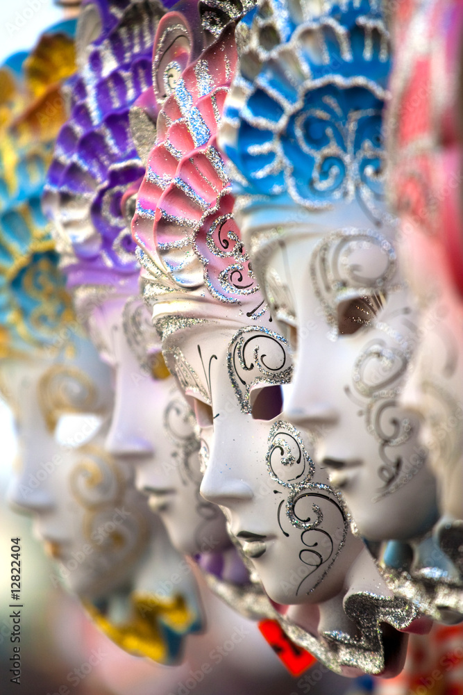 Naklejka premium Maschere carnevale venezia in vendita