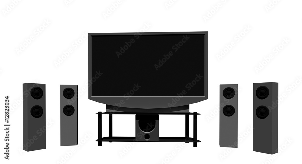 home theater / high definition television with speakers home theater / high definition television with speakers