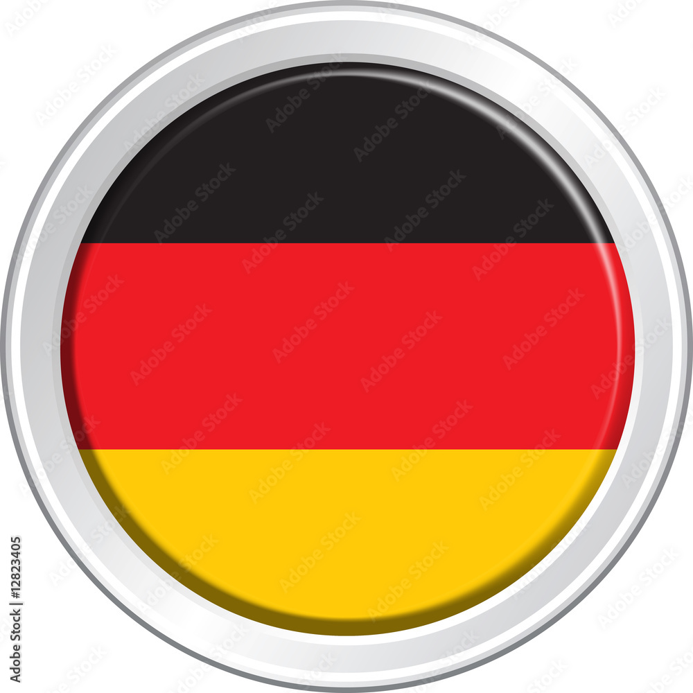 Naklejka premium DE Button