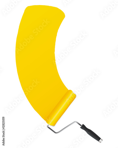 Yellow paint on a wall