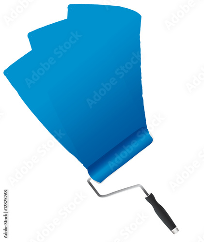 Blue paint on a wall