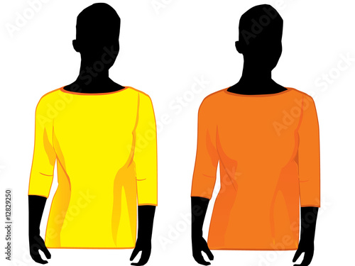 Woman with boat neck shirt
