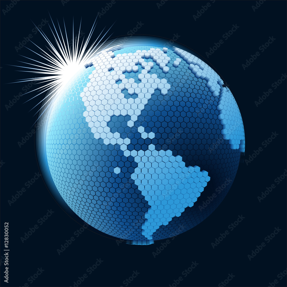 Vector cellular network theme Vector cellular network theme