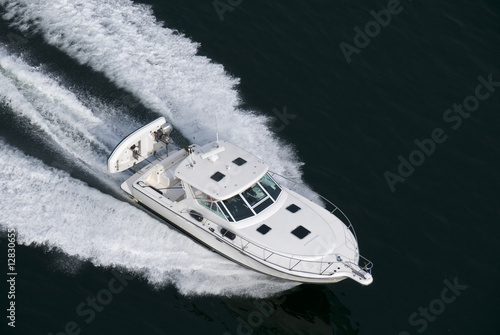 White Speedboat