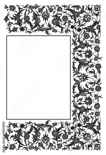 Decorative vector ornament in Victorian style