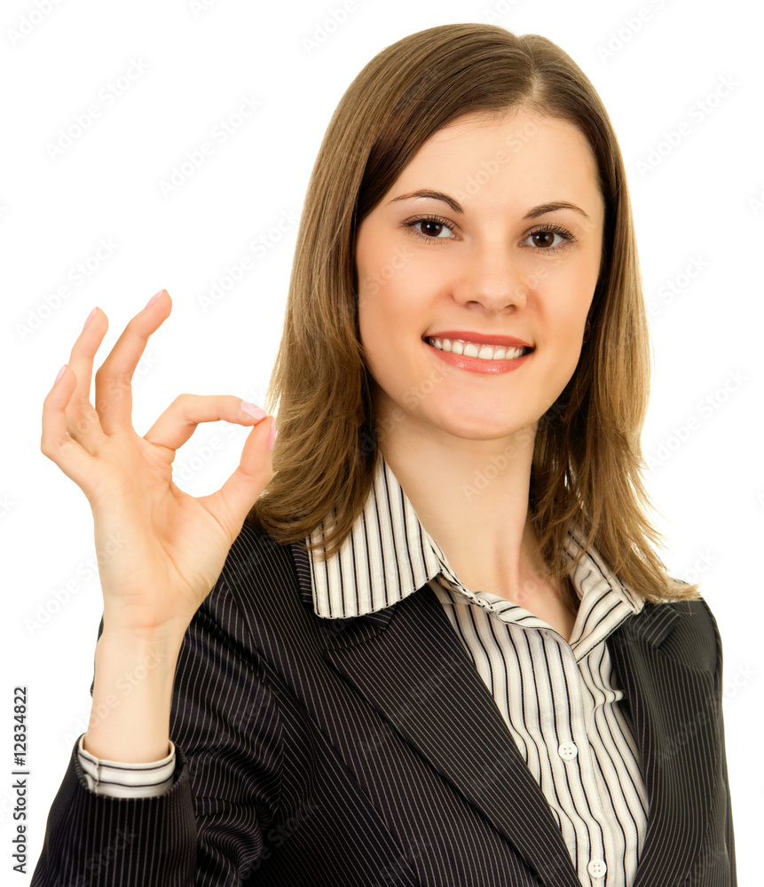 Beautiful business woman. Isolated on white. Beautiful business woman. Isolated on white.