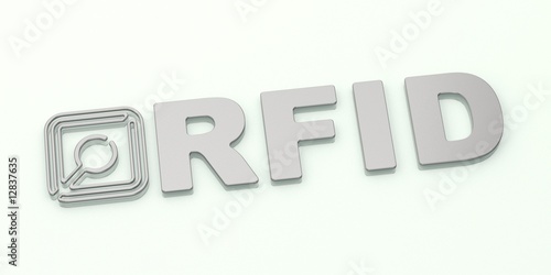 Obraz na płótnie RFID - Silver Logo