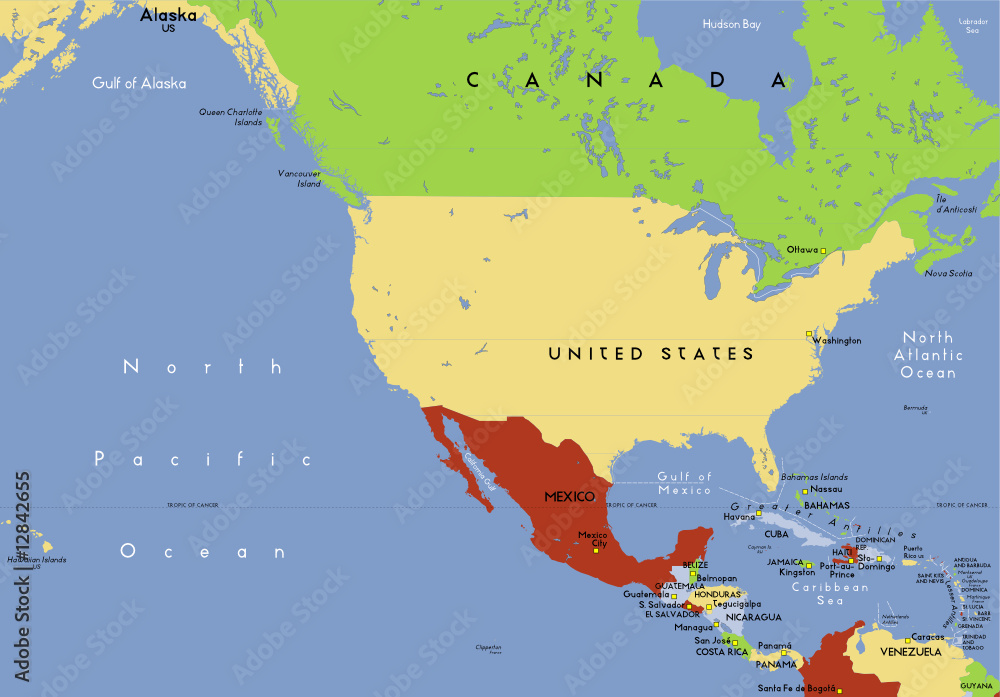 Obraz premium North America.