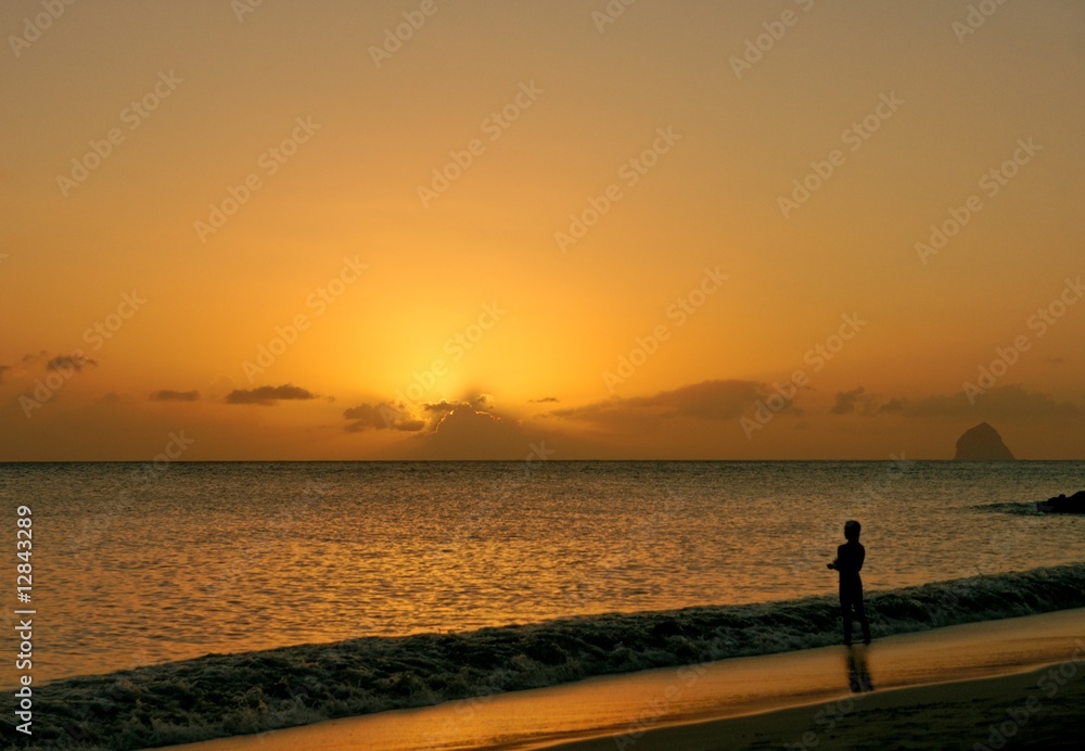 Fototapeta premium coucher de soleil en Martinique7