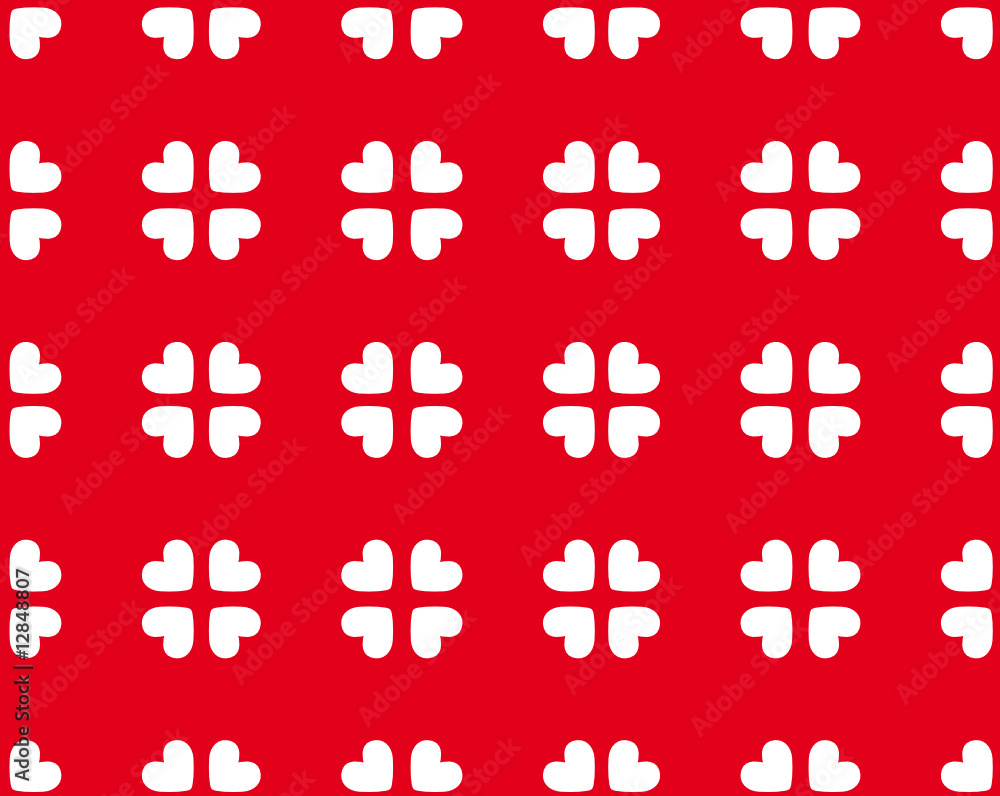 Fototapeta premium Seamless hearts pattern - vector image