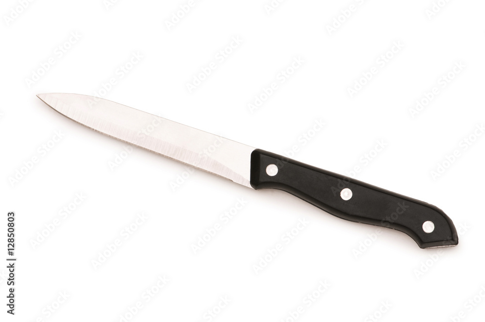 Sharp knife isolated on the white background Sharp knife isolated on the white background