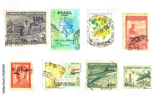 south america, old stamps