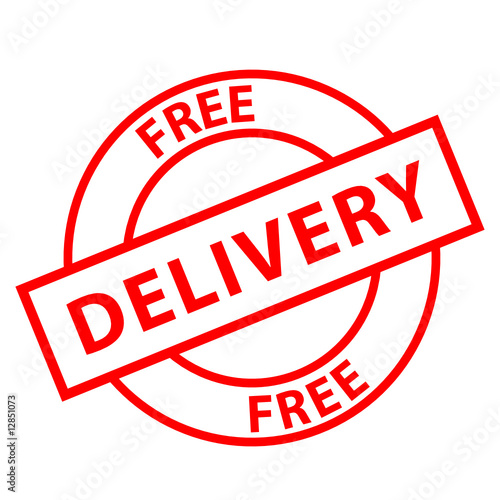 "Free Delivery" stamp (red)