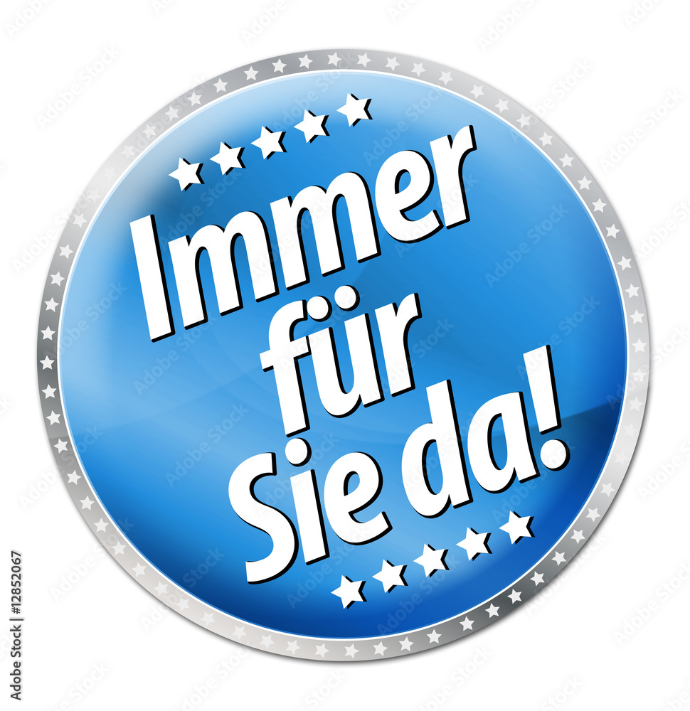 Obraz premium Immer für Sie da! Button