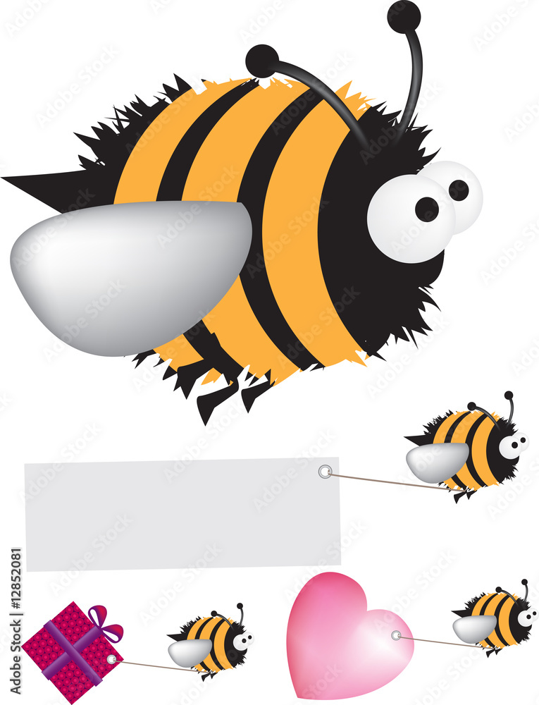 Obraz premium bee set